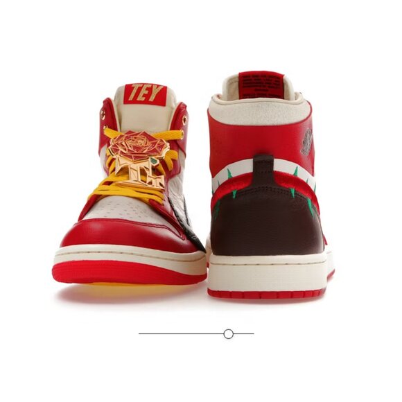 Nike Air Jordan 1 Zoom Comfort 2 x Teyana Taylor Gym Red FJ0604-601 6 US 36.5 EU - Picture 10 of 14